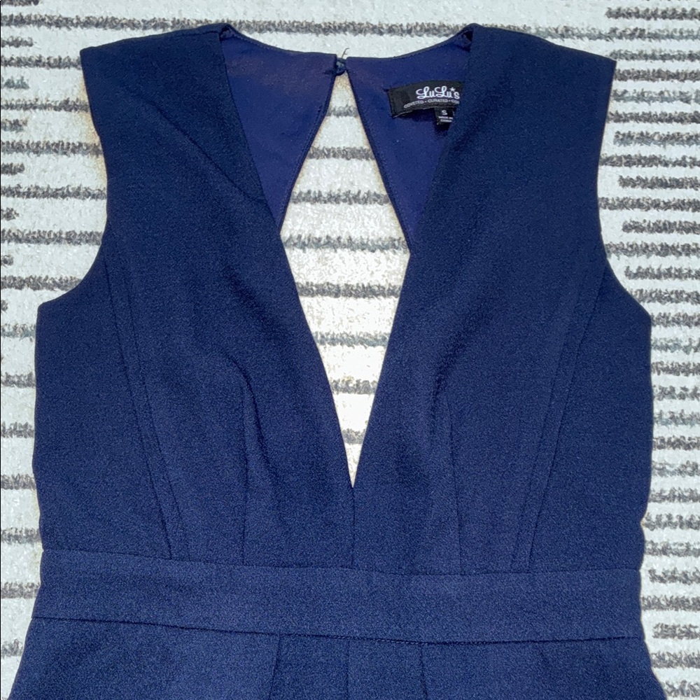 Lulus Navy Blue Shorts Romper